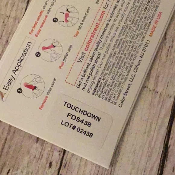 2/$20 🌺 Color street. Touchdown - Picture 3 of 3